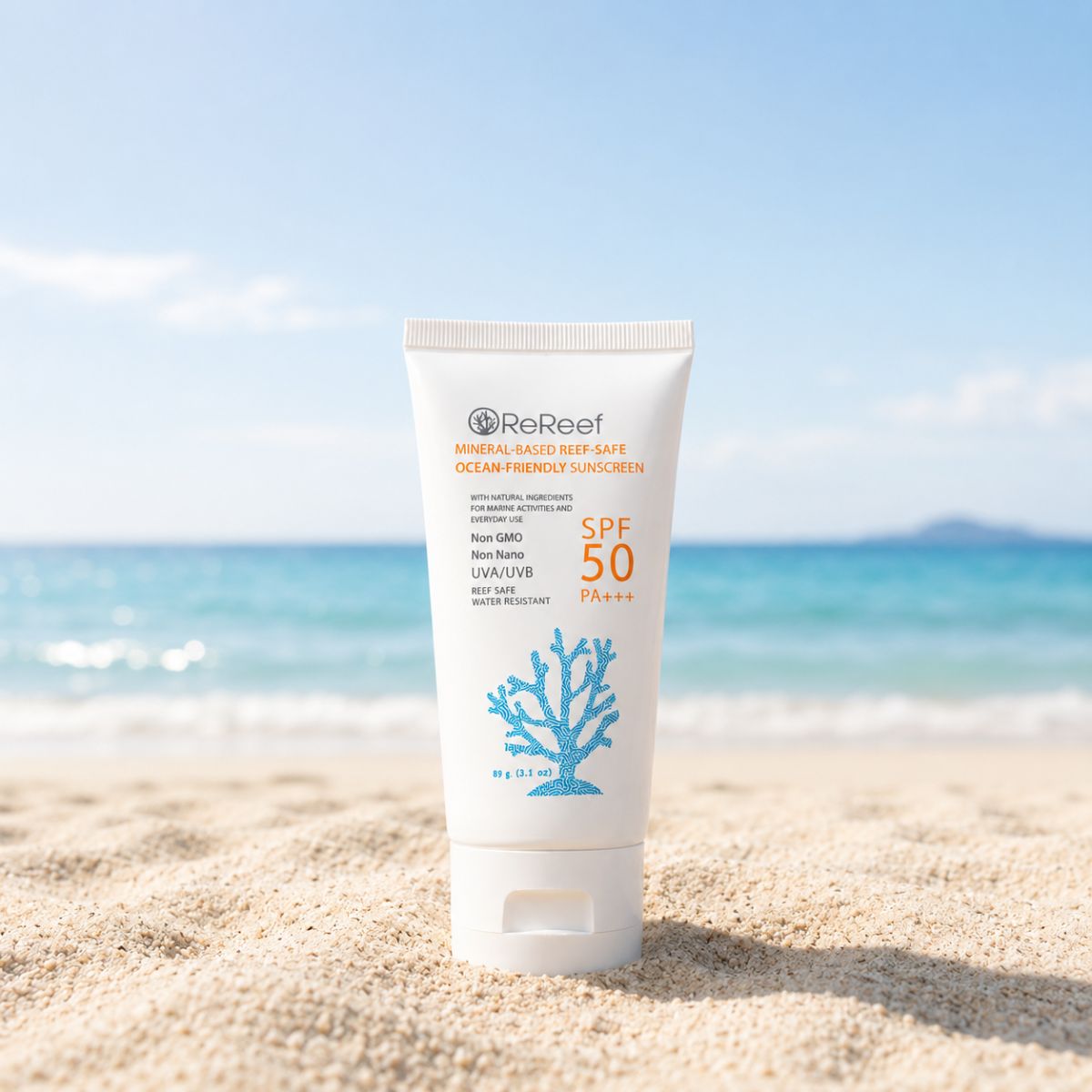 ReReef Mineral-Based Ocean-Friendly Reef-Safe Sunscreen SPF50 PA+++